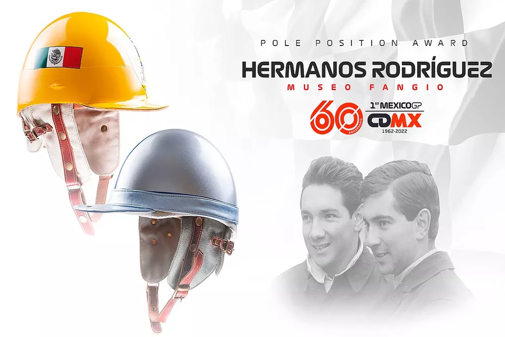 Cascos Pedro y Ricardo Rodr&iacute;guez GP de M&eacute;xico