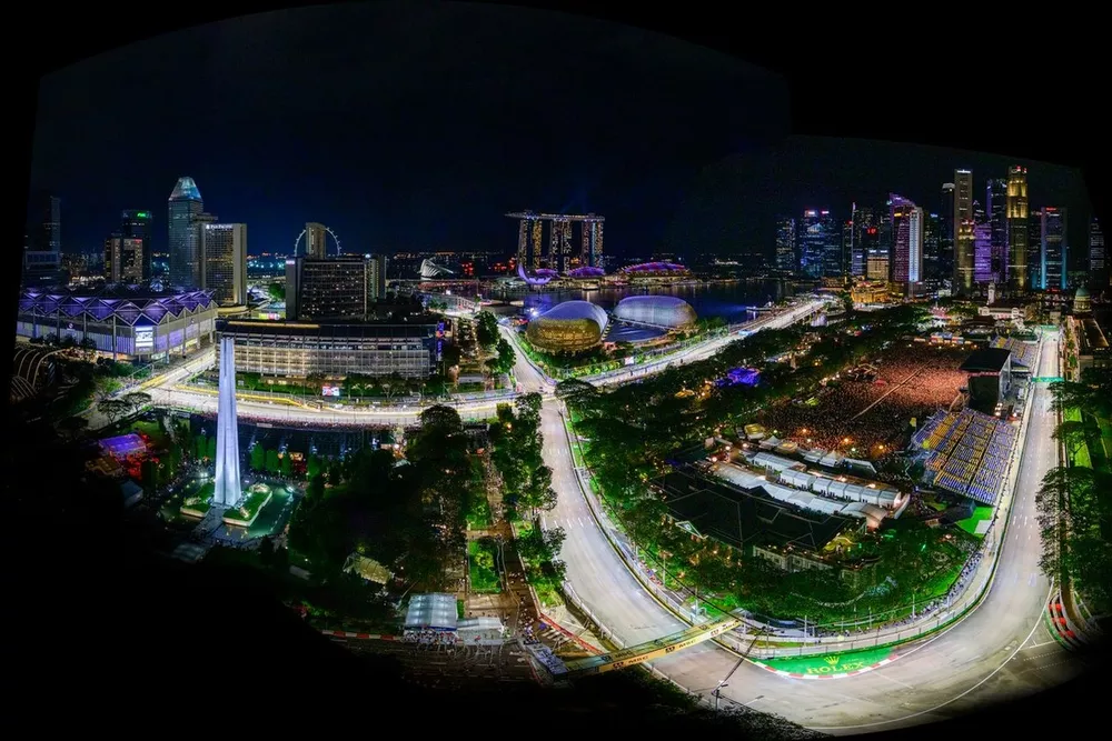 Singapore GP night circuit track