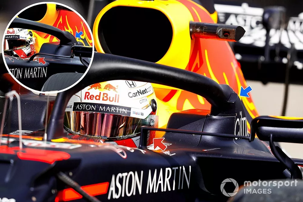 Red Bull Racing RB16 winglet vergelijking