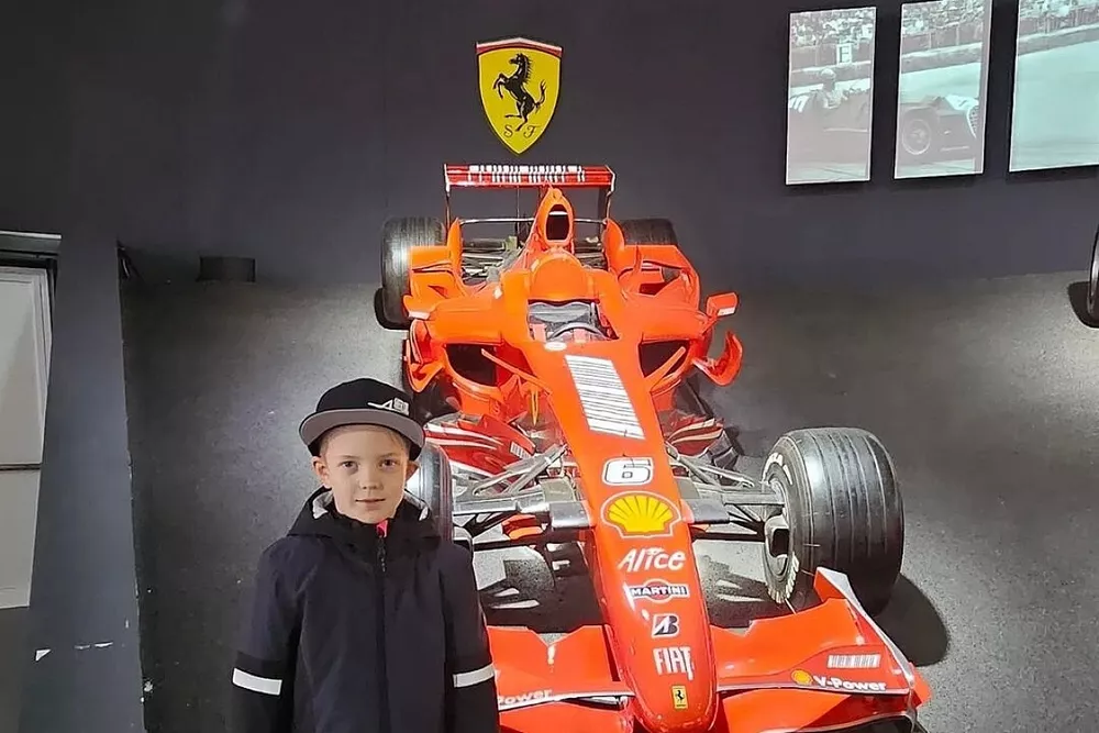 Robin Raikkonen en Maranello