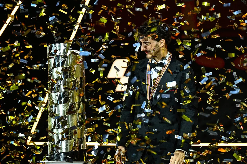 El campe&oacute;n del mundo de MotoGP Francesco Bagnaia