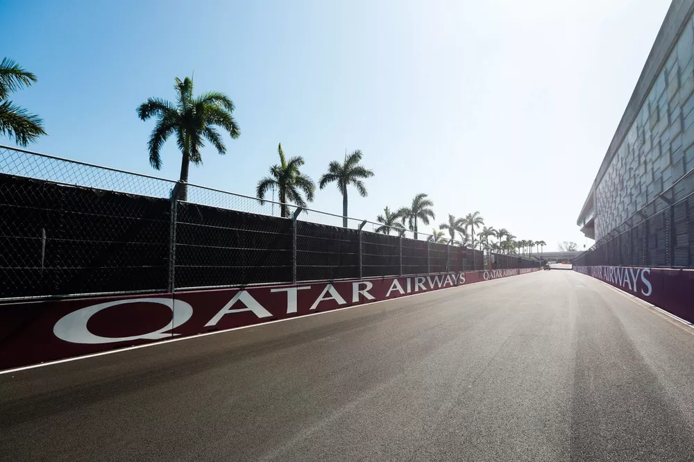 Una recta del circuito de Miami