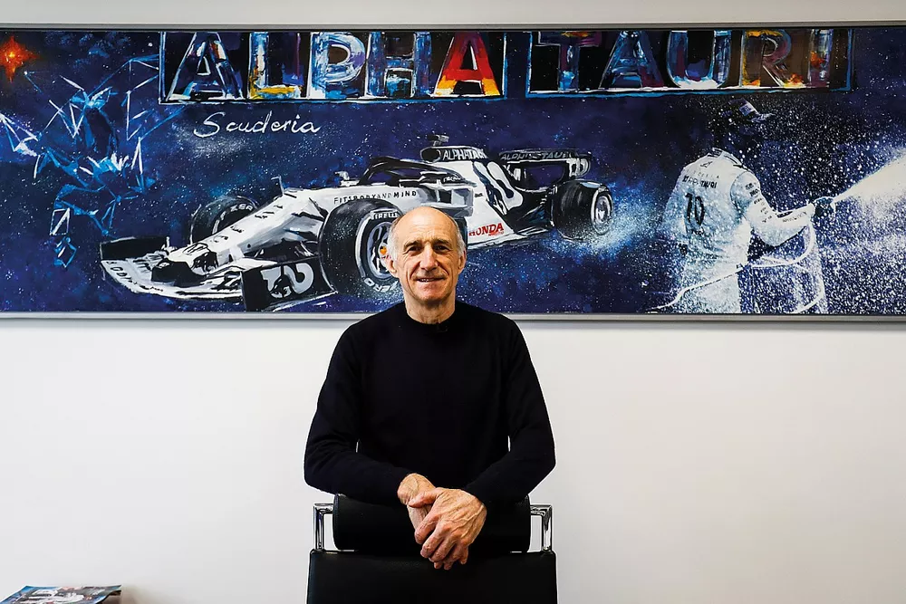 Franz Tost, team principal, Scuderia AlphaTauri lors de la visite de l'usine d'AlphaTauri &agrave; Faenza