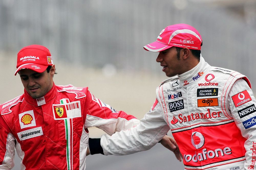 Felipe Massa, Ferrari and Lewis Hamilton, McLaren