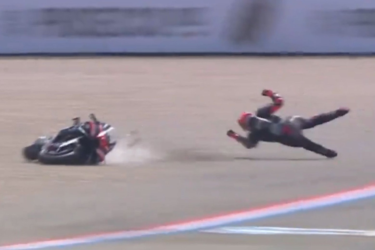 MotoGP | Bezzecchi sull'incidente di Assen: "Giù a 200 km/h. Una delle peggiori cadute della mia carriera"