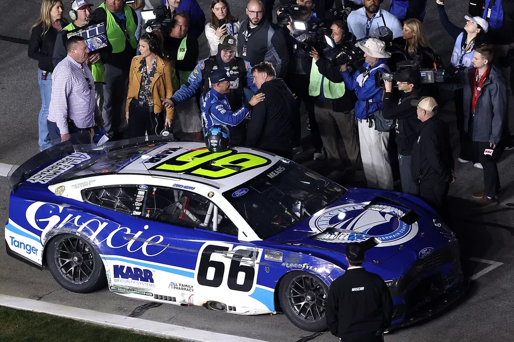 Casey Mears after making the Daytona 500