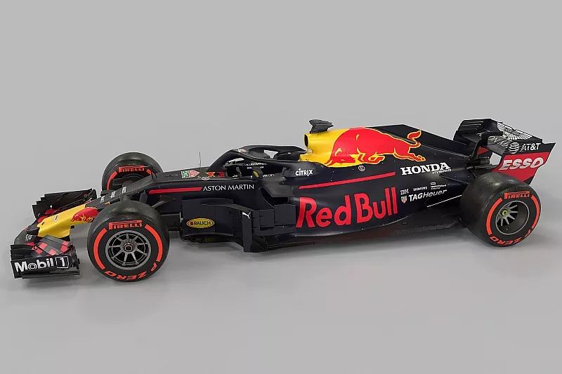 Red Bull Racing RB14 met Honda logo