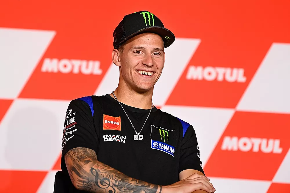 Fabio Quartararo, Yamaha Factory Racing en conf&eacute;rence de presse