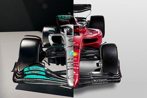 Compara el Mercedes W13 con el Ferrari F1-75