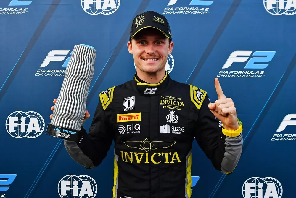 Pole sitter Roman Stanek, Invicta Racing