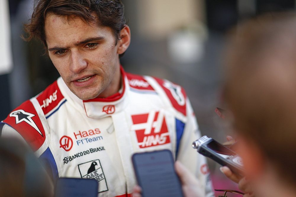 Pietro Fittipaldi, Haas F1 Team, is interviewed