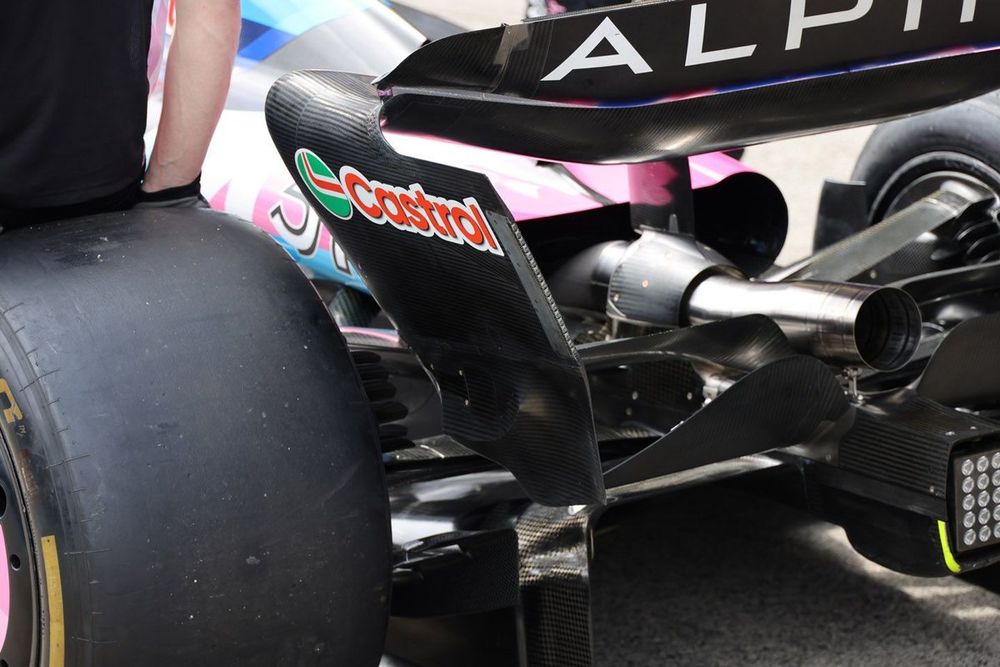 Alpine A524 detalle del aler&oacute;n trasero