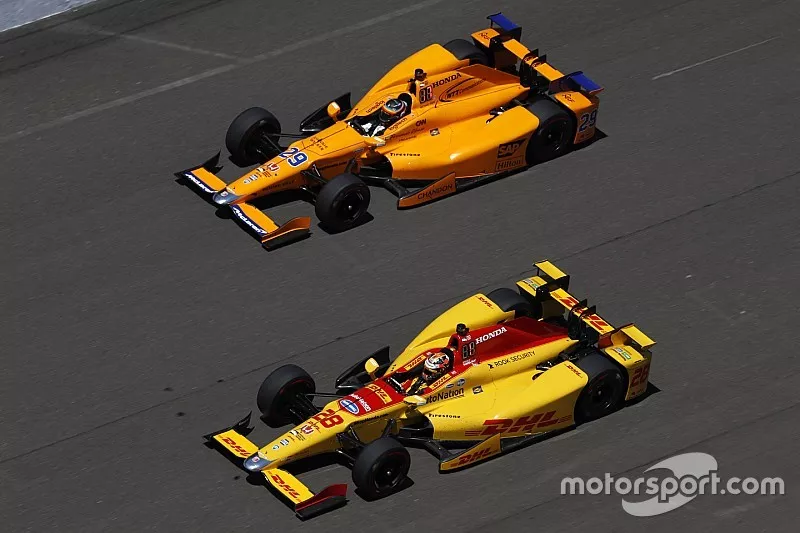 Fernando Alonso, Andretti Autosport Honda, Ryan Hunter-Reay, Andretti Autosport Honda