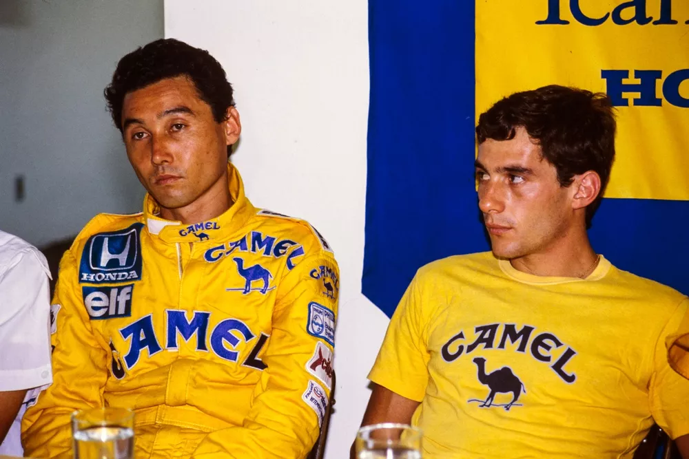 Satoru Nakajima and Ayrton Senna