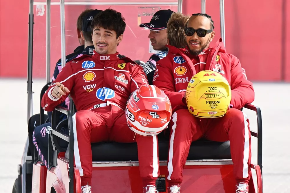 Charles Leclerc, Ferrari, Lewis Hamilton