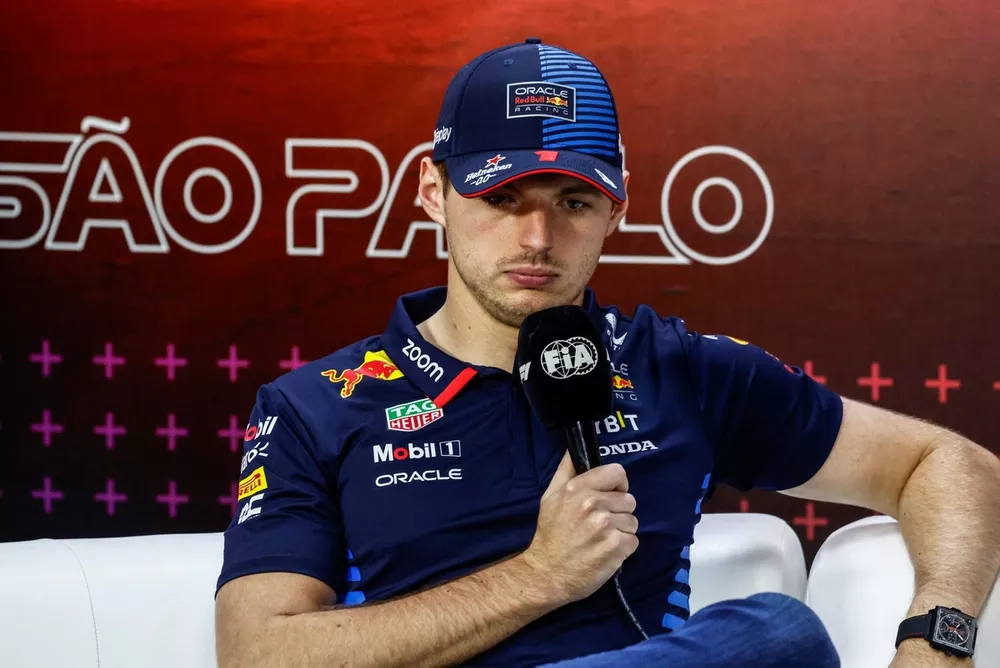 Max Verstappen, Red Bull Racing, en conf&eacute;rence de presse
