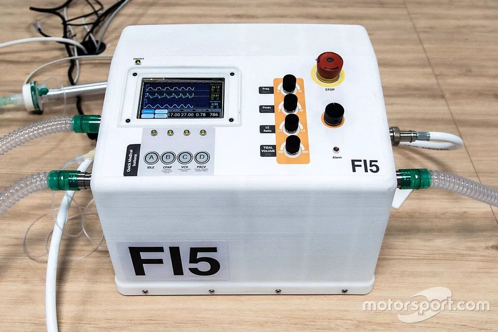 El respirador FI5 de Ferrari