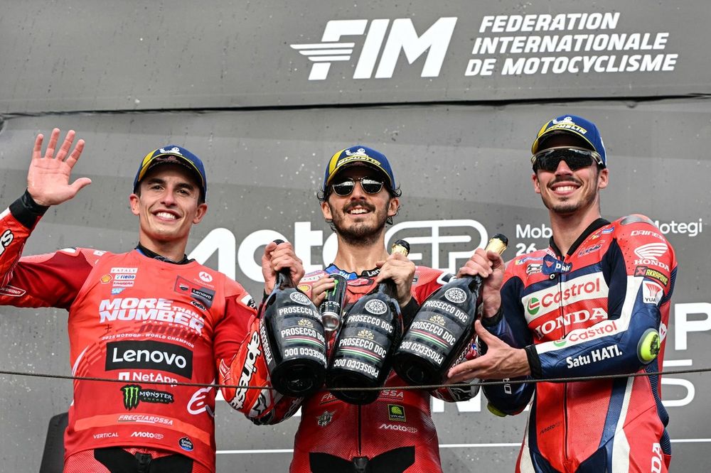 Joan Mir, Honda HRC, Francesco Bagnaia, Ducati Team, Marc Marquez, Ducati Team