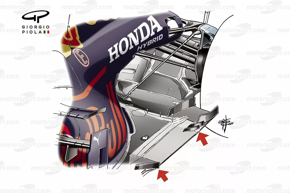 Red Bull Racing RB16B rear suspension