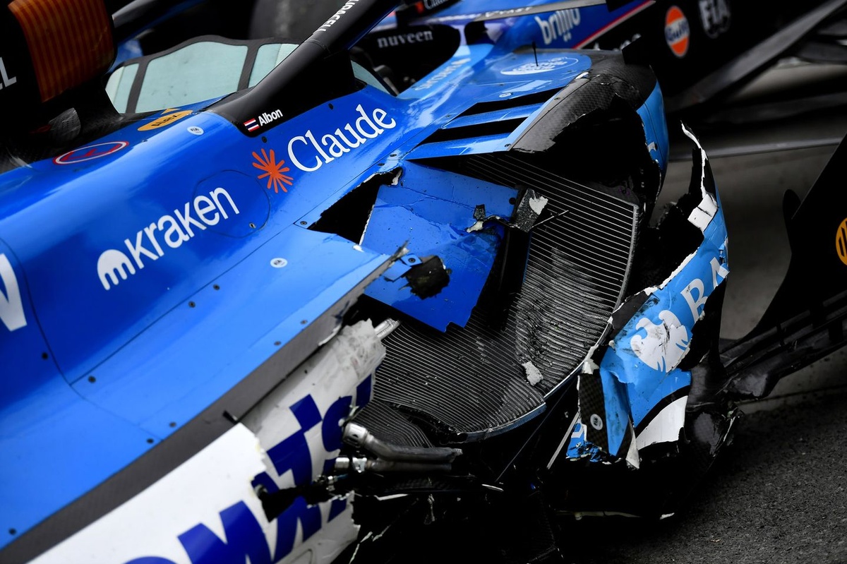 Williams llega a Mónaco con un problema inesperado tras el accidente de Albon