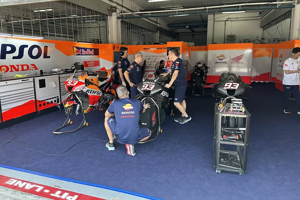 Il garage del Repsol Honda Team