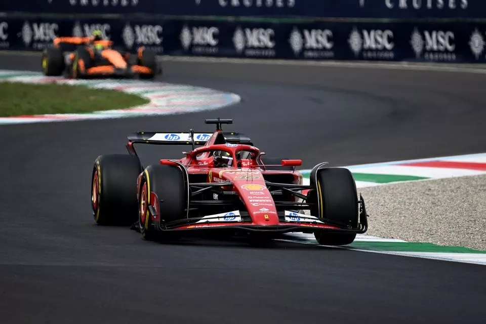 Charles Leclerc, Ferrari SF-24, Lando Norris, McLaren MCL38
