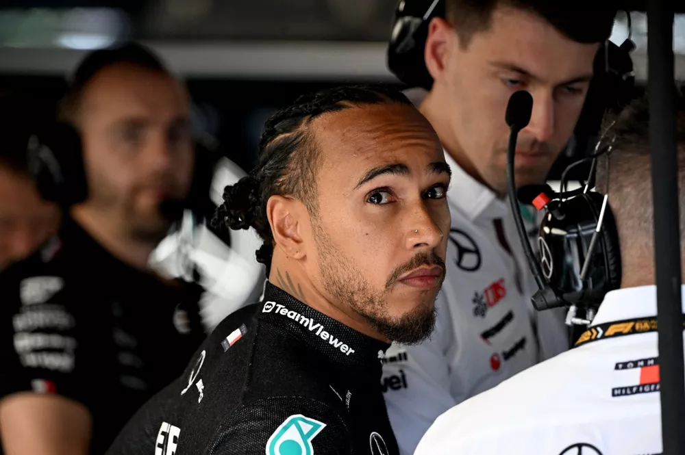 Sir Lewis Hamilton, Mercedes-AMG F1 Team, in the garage