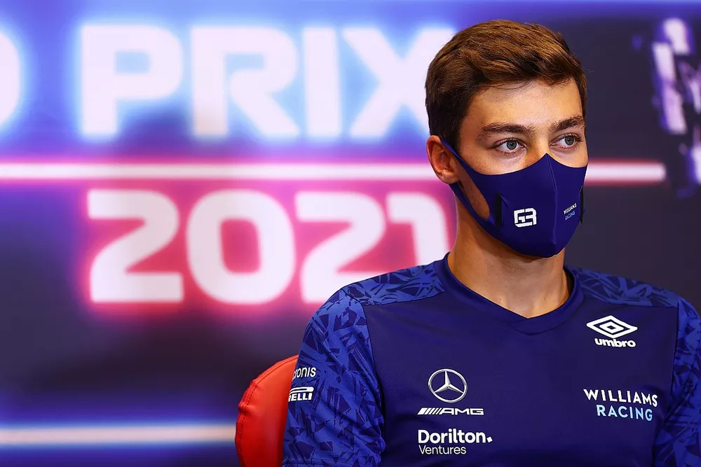 George Russell, Williams at press conference