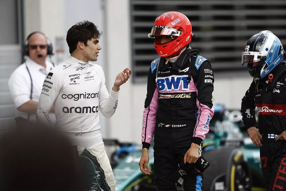 Lance Stroll, Aston Martin F1 Team, Esteban Ocon, Alpine F1 Team, Valtteri Bottas, Alfa Romeo F1 Team