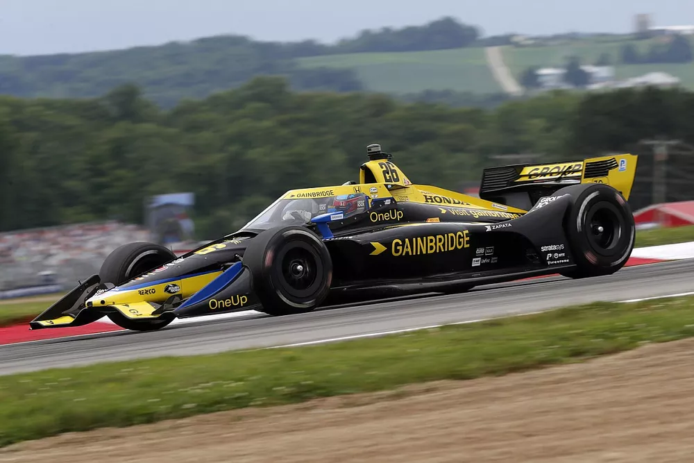 Pole sitter Colton Herta, Andretti Autosport w/ Curb-Agajanian Honda