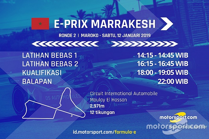 Jadwal Formula E E-Prix Marrakesh