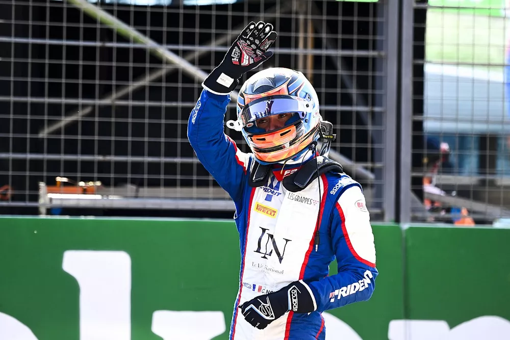 Clement Novalak, Trident festeggia nel Parc Ferme 