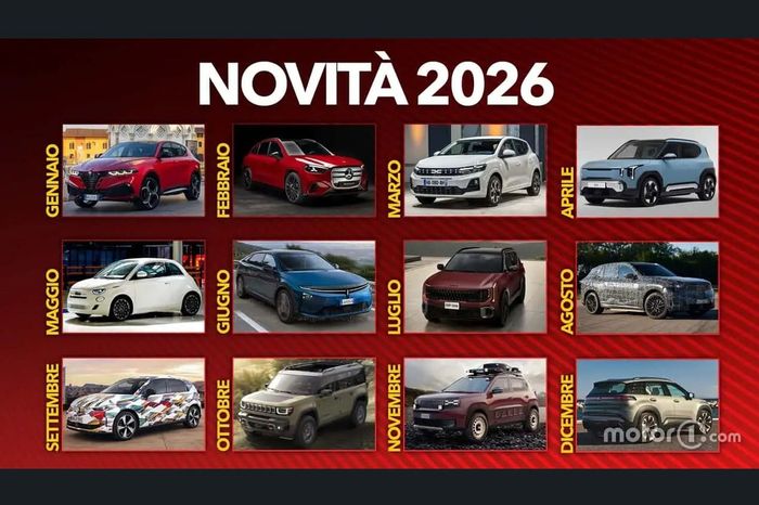 Novit&agrave; auto 2026, il calendario di tutti i modelli in arrivo