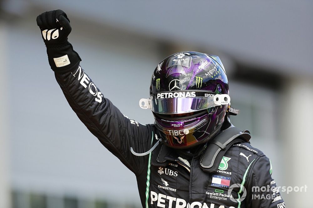 Race winner Lewis Hamilton, Mercedes