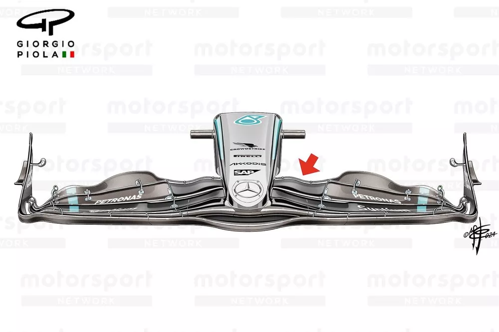 Mercedes F1 W15 last flap