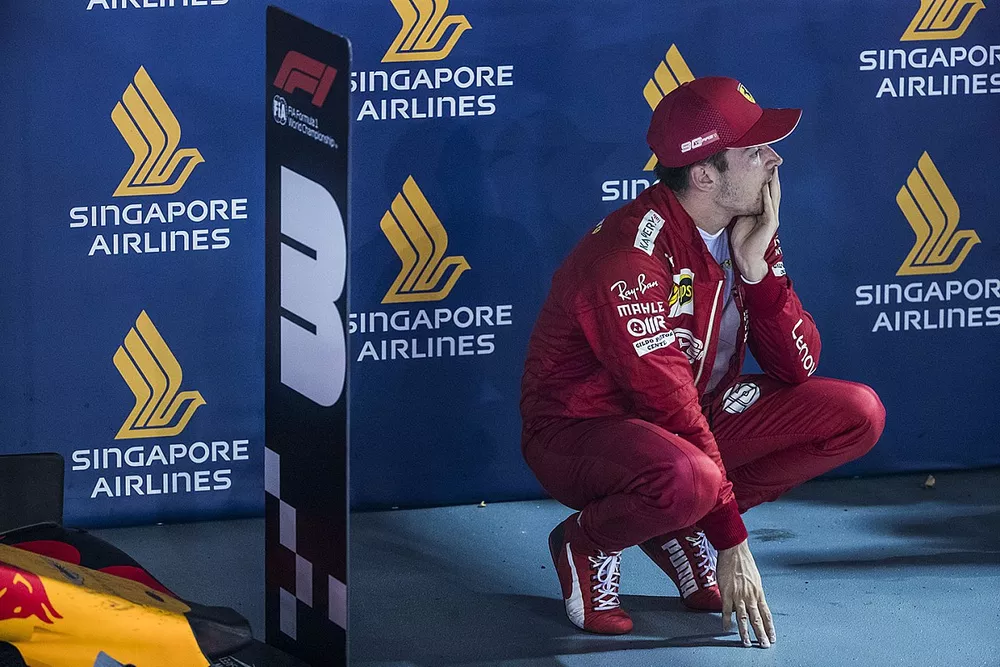 Charles Leclerc, Ferrari, dans le Parc Ferm&eacute;