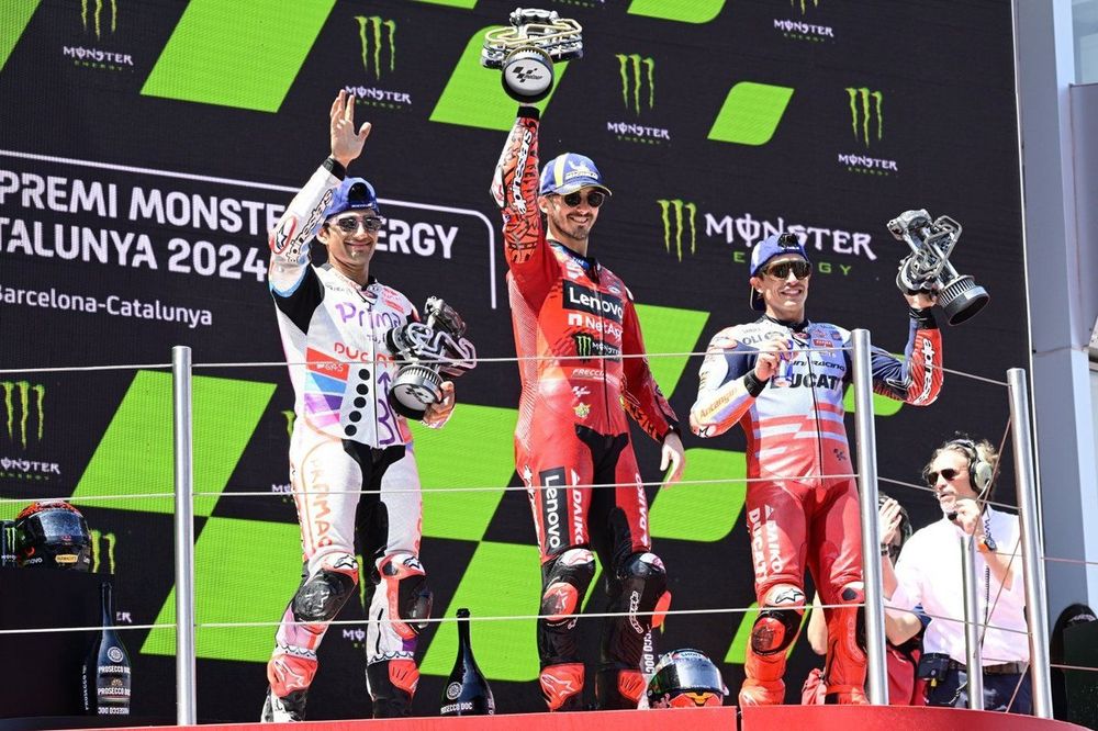 Jorge Martin, Pramac Racing, Francesco Bagnaia, Ducati Team, Marc Marquez, Gresini Racing
