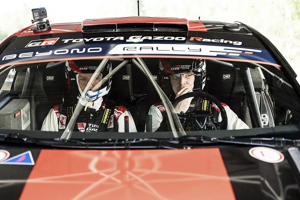 Jari-Matti Latvala, Toyota Gazoo Racing WRT Toyota GR Yaris Rally1 testing in Finland ahead of Rally Finland