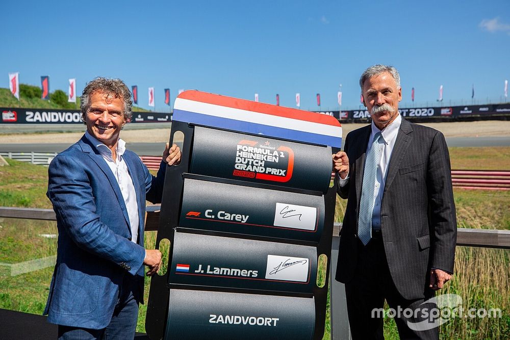Jan Lammers con Chase Carey, CEO de Fórmula Uno