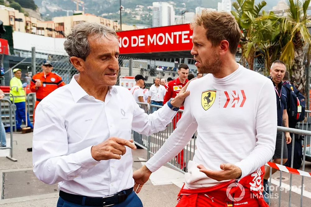 Alain Prost, Renault F1 Team, Sebastian Vettel, Ferrari