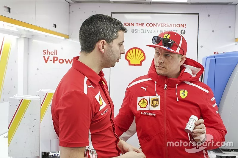 Kimi Raikkonen, Ferrari in Shell Track Lab
