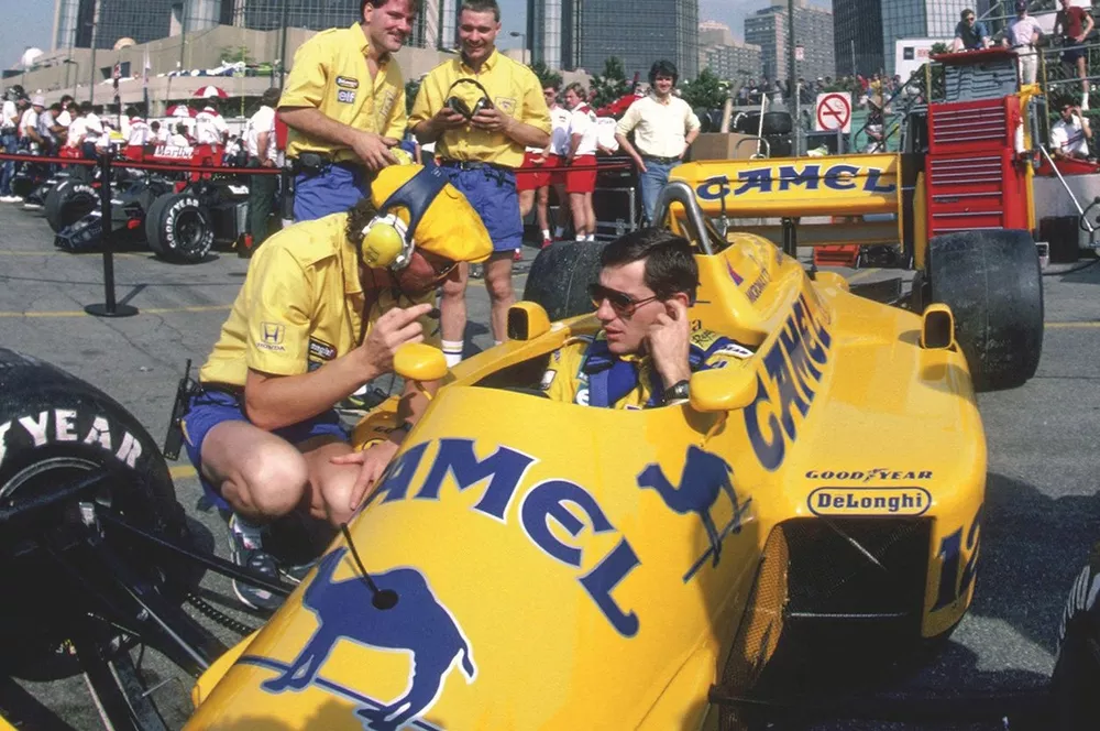 Ayrton Senna, Lotus 99T, Steve Hallam, Lotus Engineer