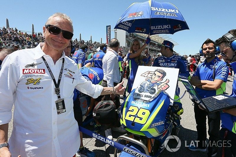 Kevin Schwantz, Alex Rins, Team Suzuki MotoGP get well soon