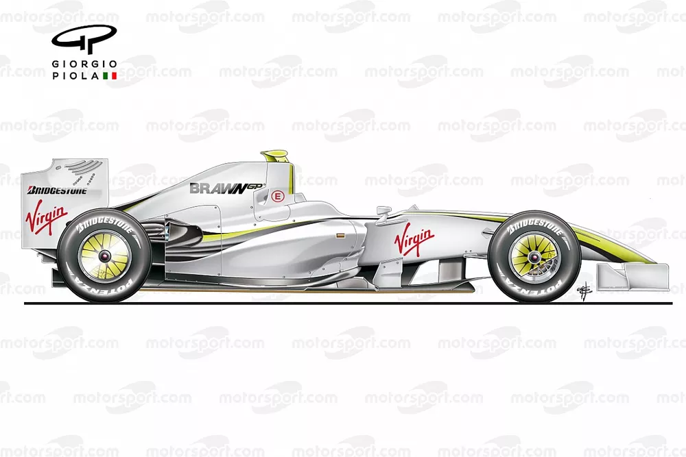 F1分析｜2009年王者ブラウンGP BGP001、最速の理由は”2008年の開発