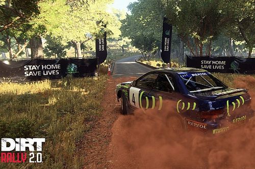 Videojuego de deporte motor incluye mensaje contra coronavirus