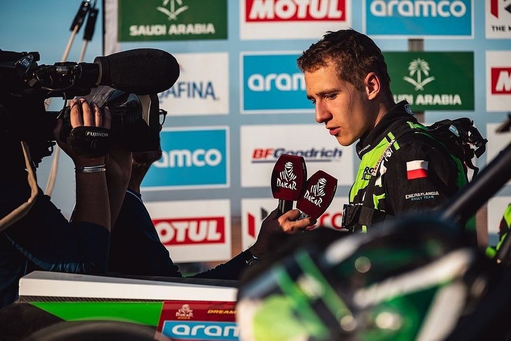 Eryk Goczal en el Dakar