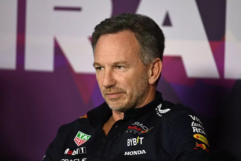 Christian Horner, Team Principal, Red Bull Racing at the Press Conference