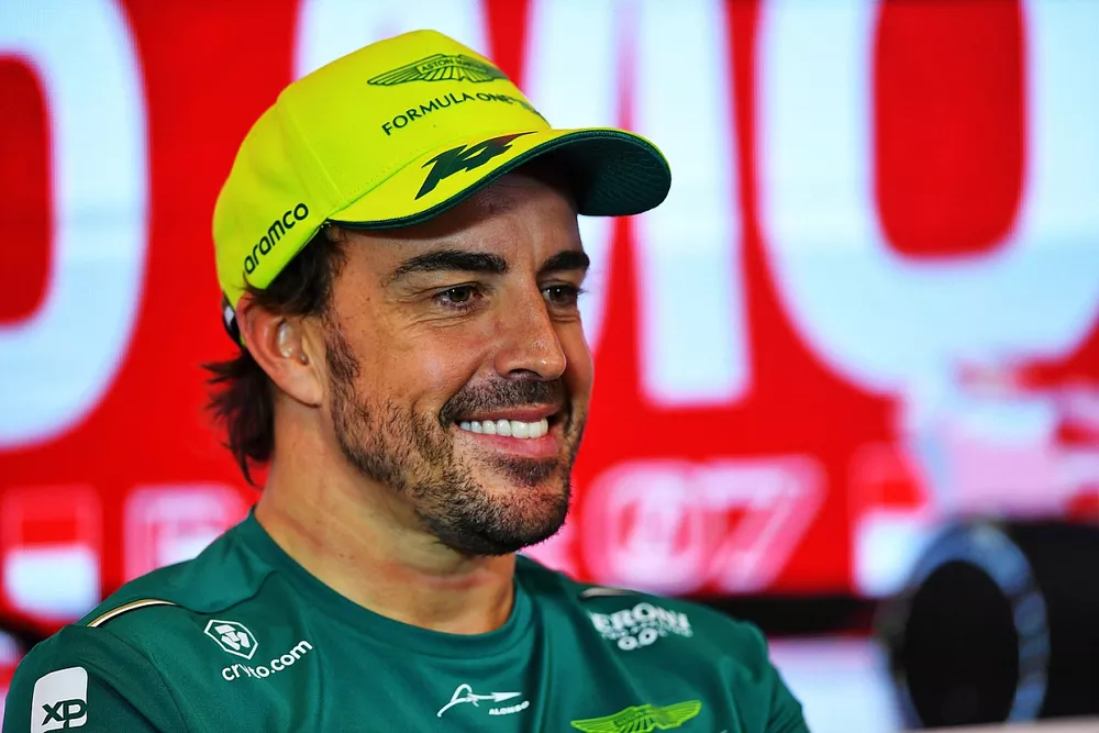 Fernando Alonso, Aston Martin F1 Team in the Press Conference
