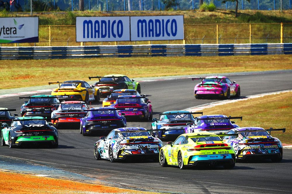 Largada da Porsche Cup no s&aacute;bado (3) em Goi&acirc;nia