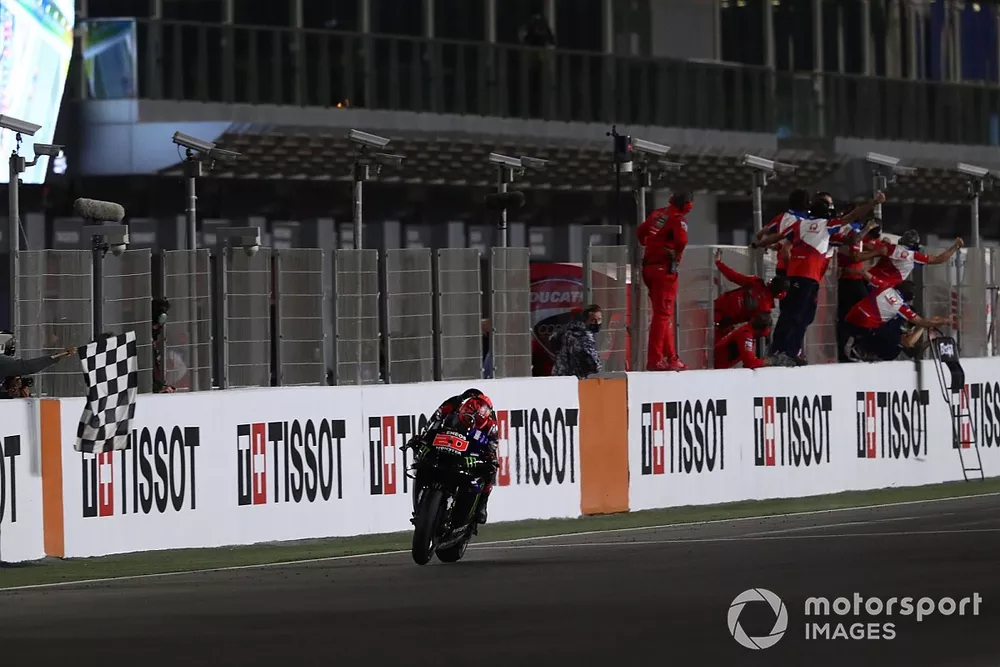 Fabio Quartararo, Yamaha Factory Racing chequered flag